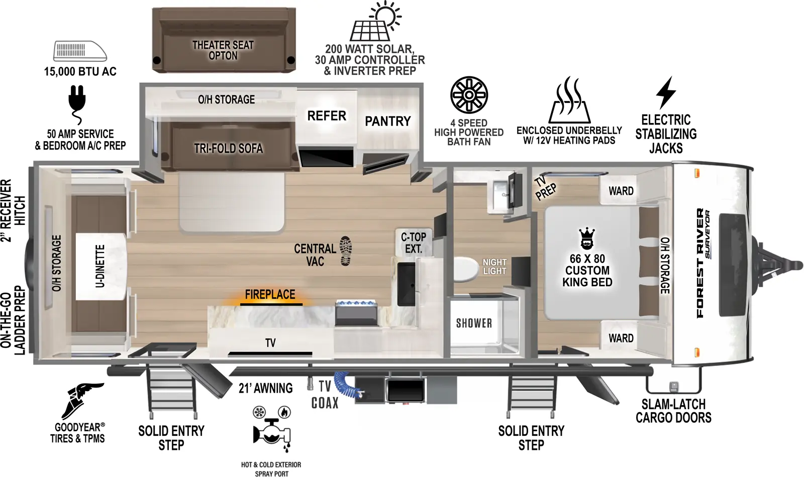 Grand Surveyor 253RLS Floorplan